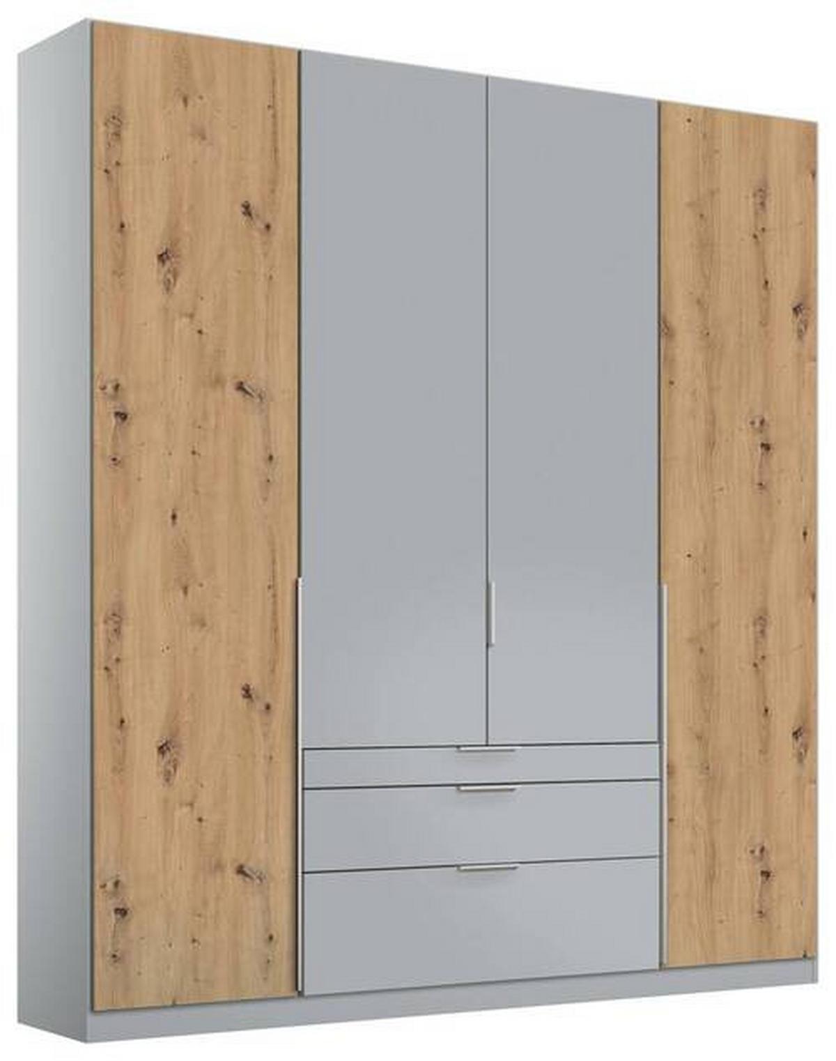 Ormar S Klasičnim Vratima Alabama - hrast Artisan/svijetlo siva, Moderno, drvni materijal (181/229/54cm) - Modern Living