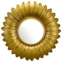 WANDSPIEGEL WL7.096 - Goldfarben, Design, Glas/Metall (60/60/4cm) - MID.YOU