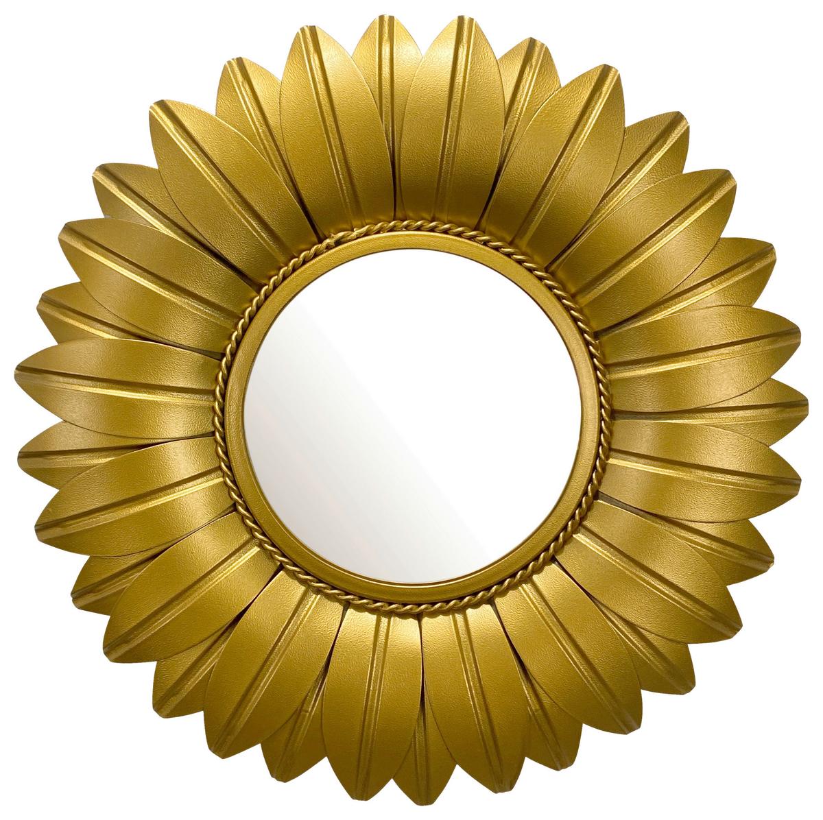 WANDSPIEGEL WL7.096 - Goldfarben, Design, Glas/Metall (60/60/4cm) - MID.YOU