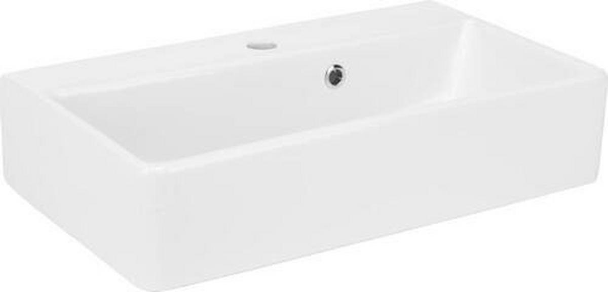 Waschbecken Weiß - Weiß, Keramik (60/13/35cm) - Mömax