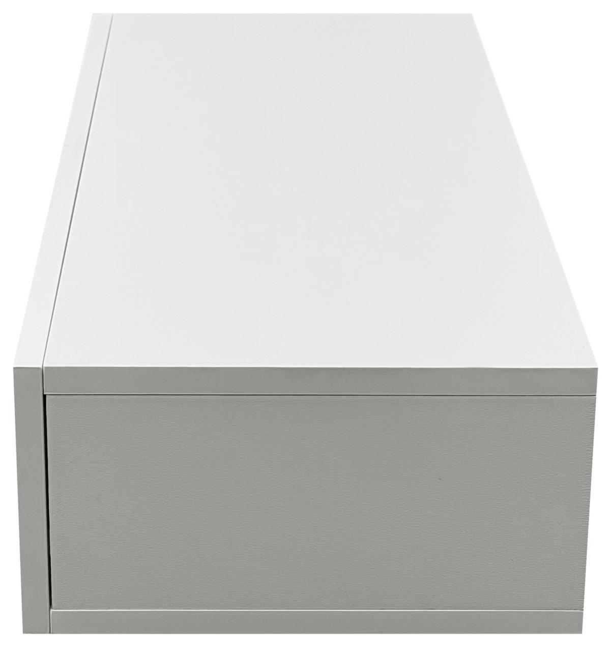 Wandkonsole Noah Weiß - Weiß, MODERN, Holzwerkstoff (60/12/12cm) - Mömax