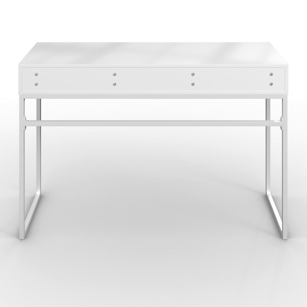 Konsolentisch Finn Weiß Metall/MDF - Weiß, MODERN, Holzwerkstoff/Metall (120/78/40cm) - Bessagi Home