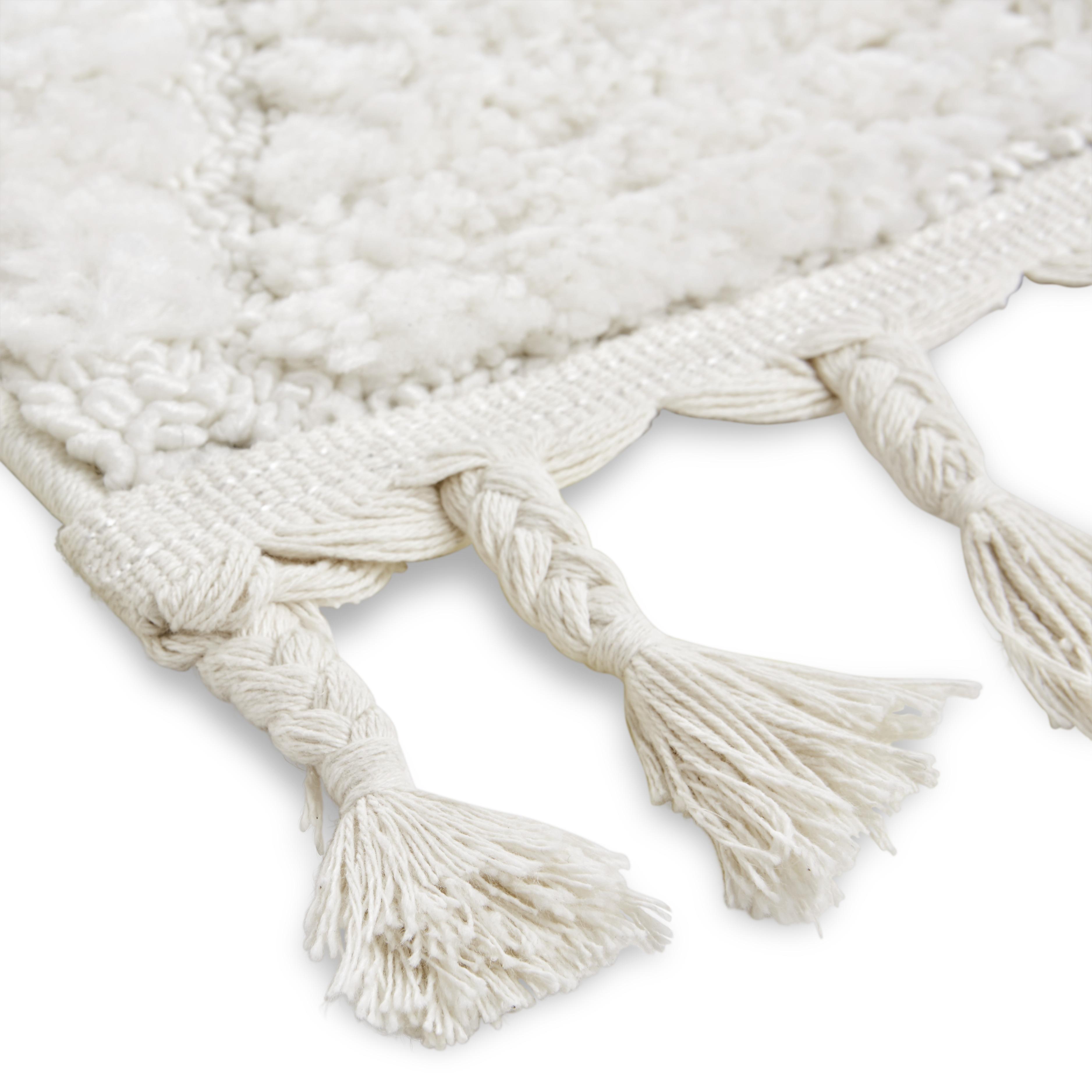 Dywan tkany SELMA 1, ok. 80x150 cm - biały, Basics, tkanina (80/150cm) - Modern Living