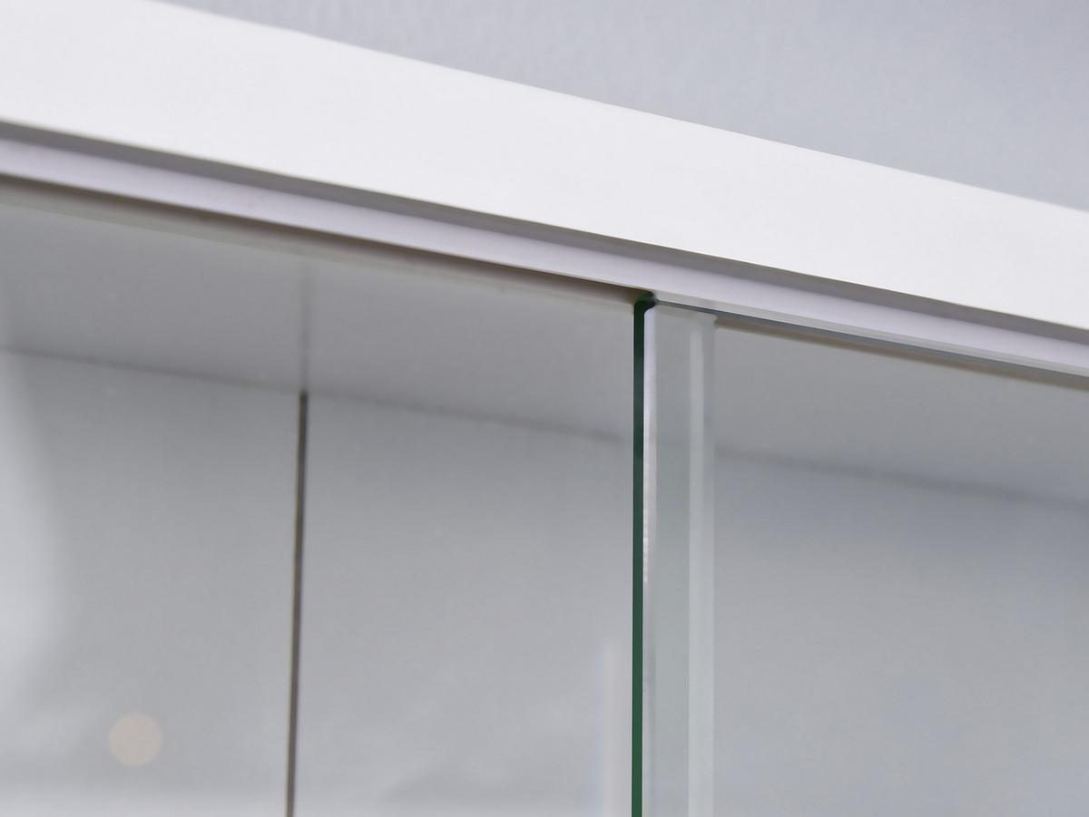 Hängevitrine Compilati Weiß - Weiß, KONVENTIONELL, Glas/Holzwerkstoff (80/60/9,5cm) - MID.YOU