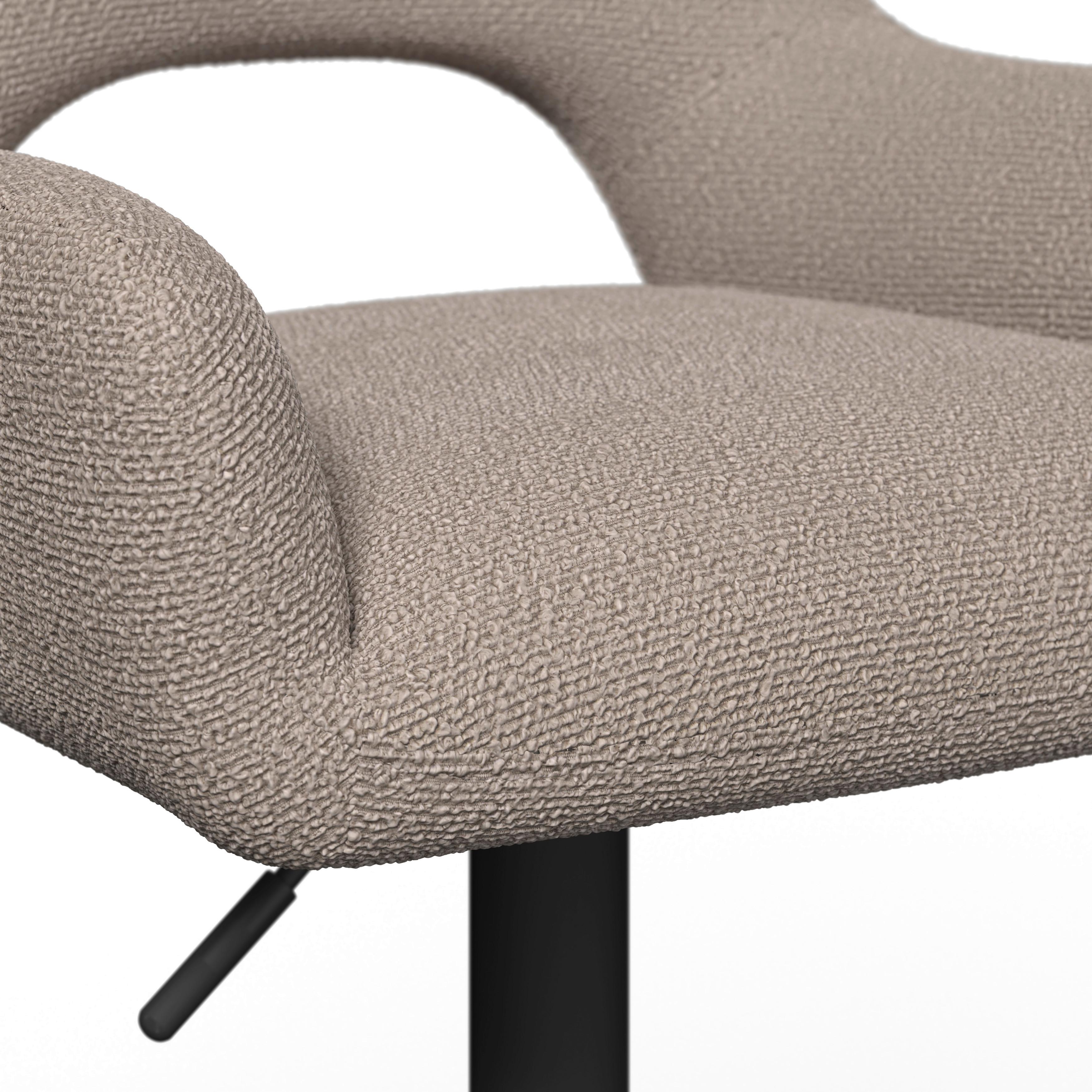 BARPALL TAMI - svart/cremefärgad, Modern, metall/trä (46/107/51cm) - Bessagi Home