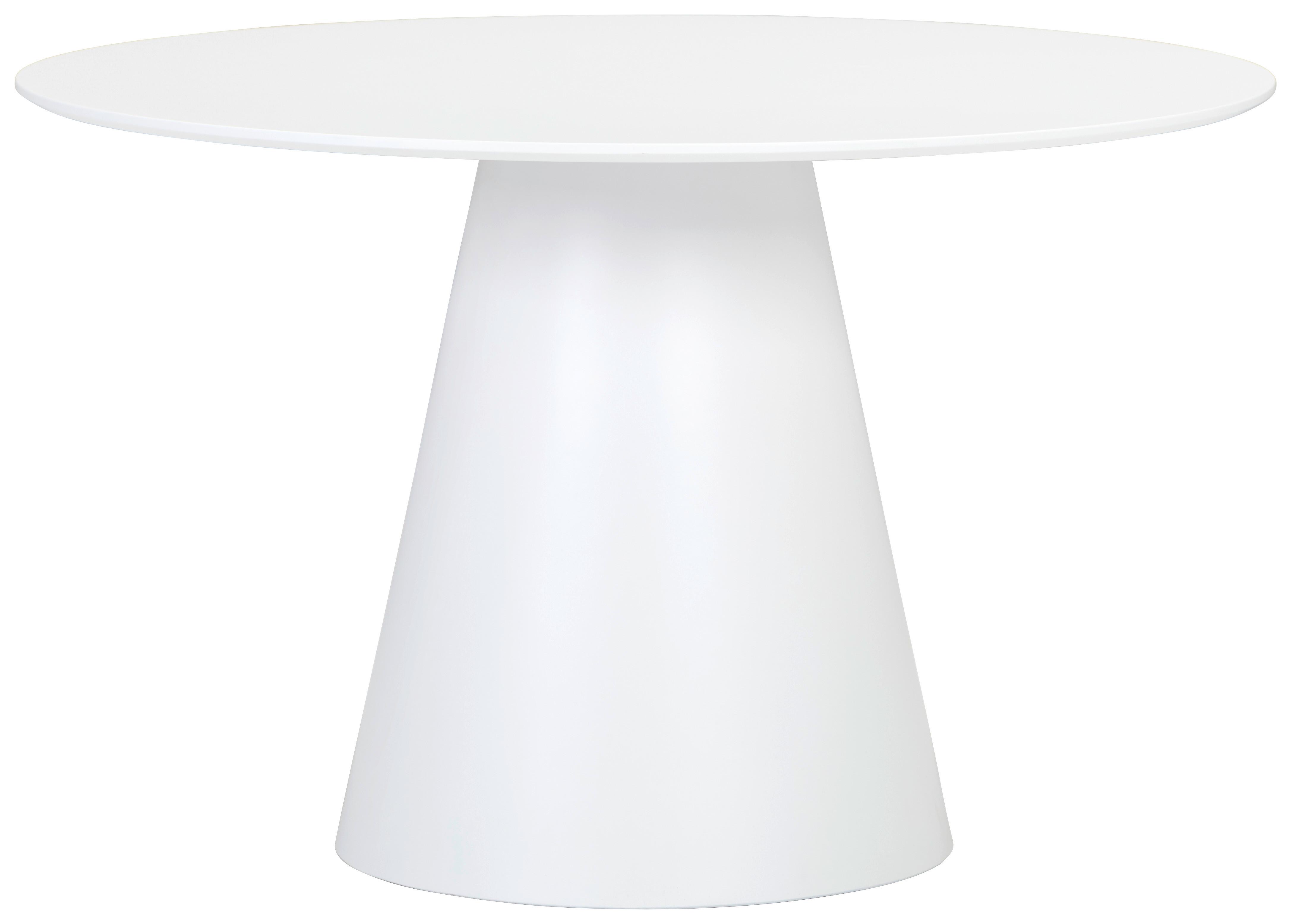 STÓŁ DO JADALNI ZEHN - biały, Modern, materiał drewnopochodny (120/120/76cm) - MID.YOU