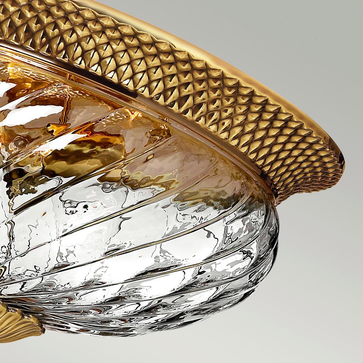 Stropna Svjetiljka Plantation Hk-Plantation-Fl-Bb - boje mjeda, Konvencionalno, staklo/metal (36.1/22.3cm) - Elstead Lighting