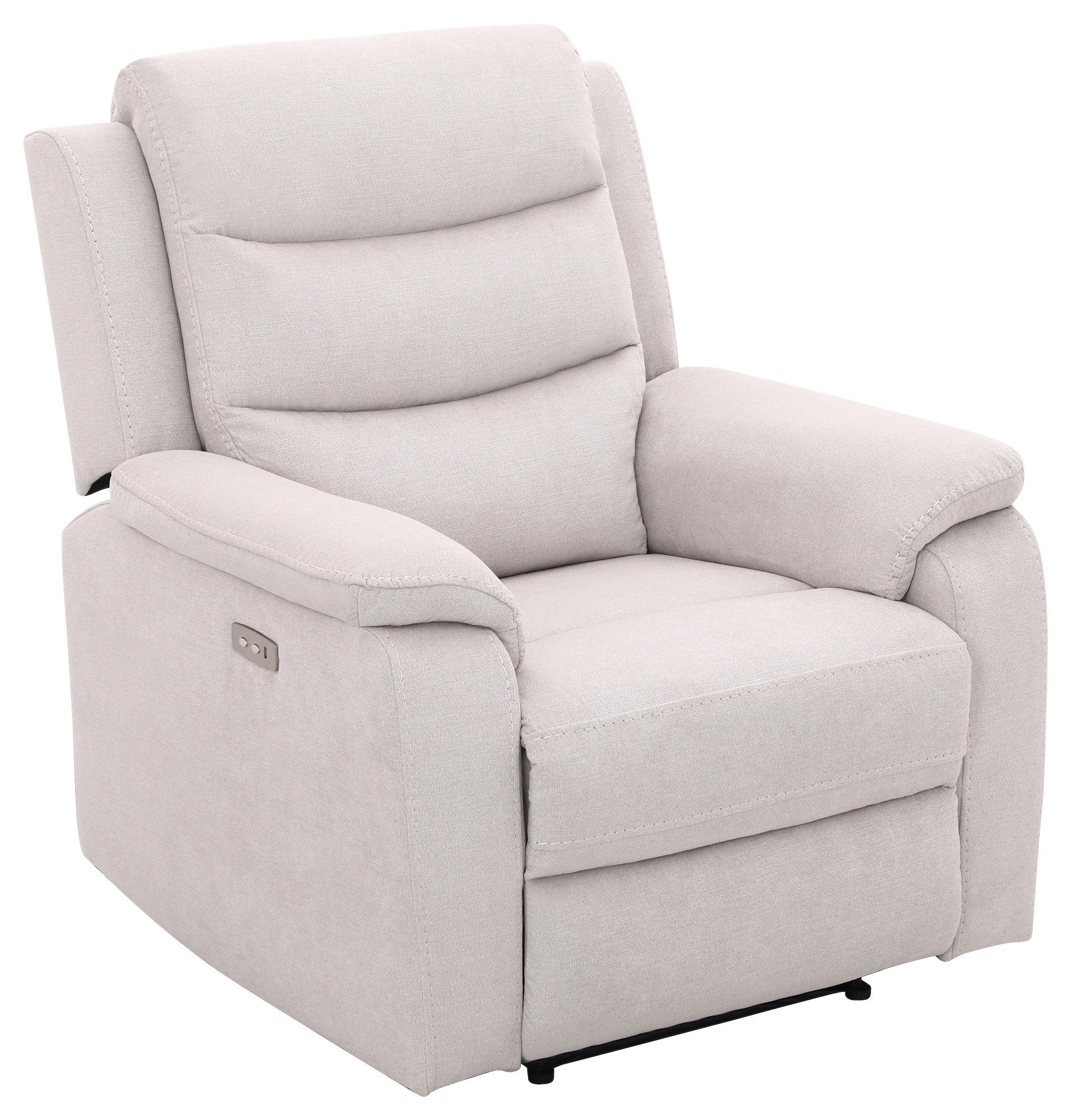 Relaks Fotelja Manchester - bež/crna, Konvencionalno, tekstil/plastika (82/103/96cm) - Ondega