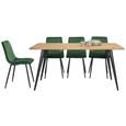 Esstisch in Akaziefarben/Grau - Grau/Akaziefarben, LIFESTYLE, Holz/Metall (160/90/76cm) - Zandiara Esstisch in Akaziefarben/Grau - Grau/Akaziefarben, LIFESTYLE, Holz/Metall (160/90/76cm) - Zandiara