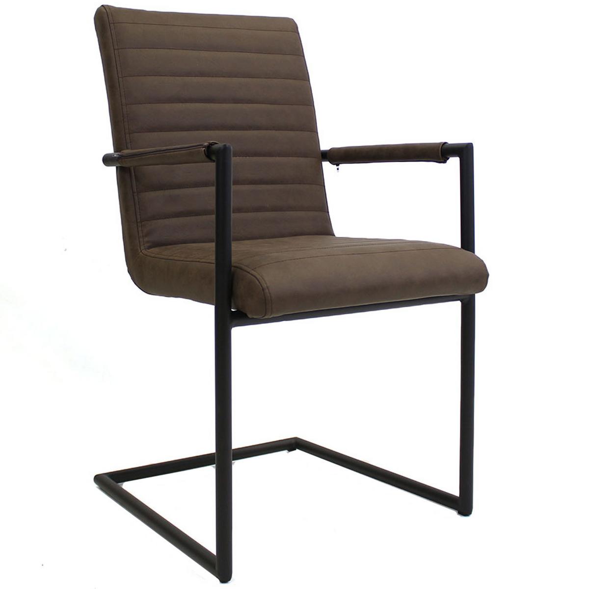 ARMLEHNSTUHL-SET BARS - Taupe/Hellbraun, LIFESTYLE, Kunststoff/Textil (54/97/57cm) - MID.YOU