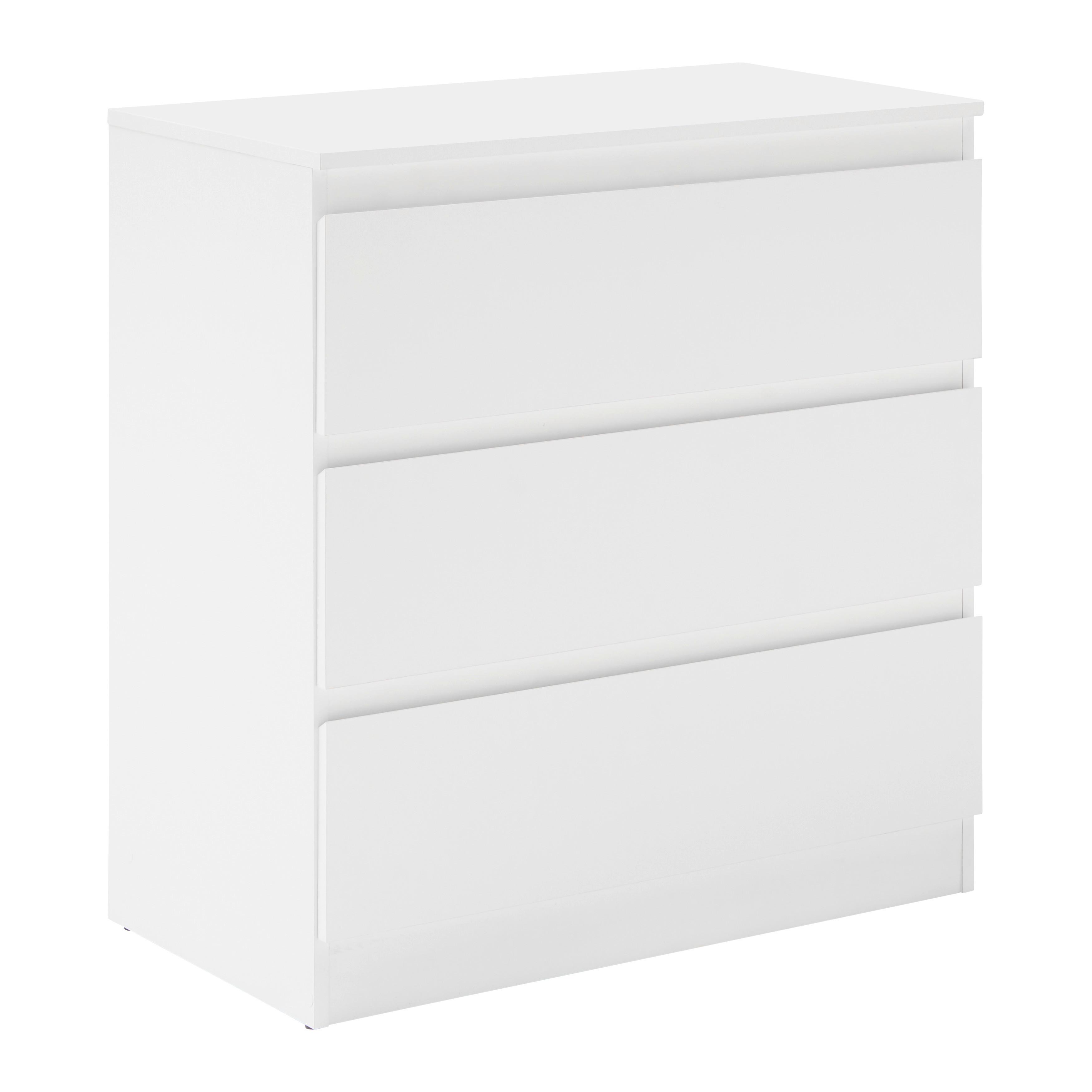 Komoda Mara - srebrne barve/črna, Konvencionalno, umetna masa/leseni material (77/80/42cm) - Mömax