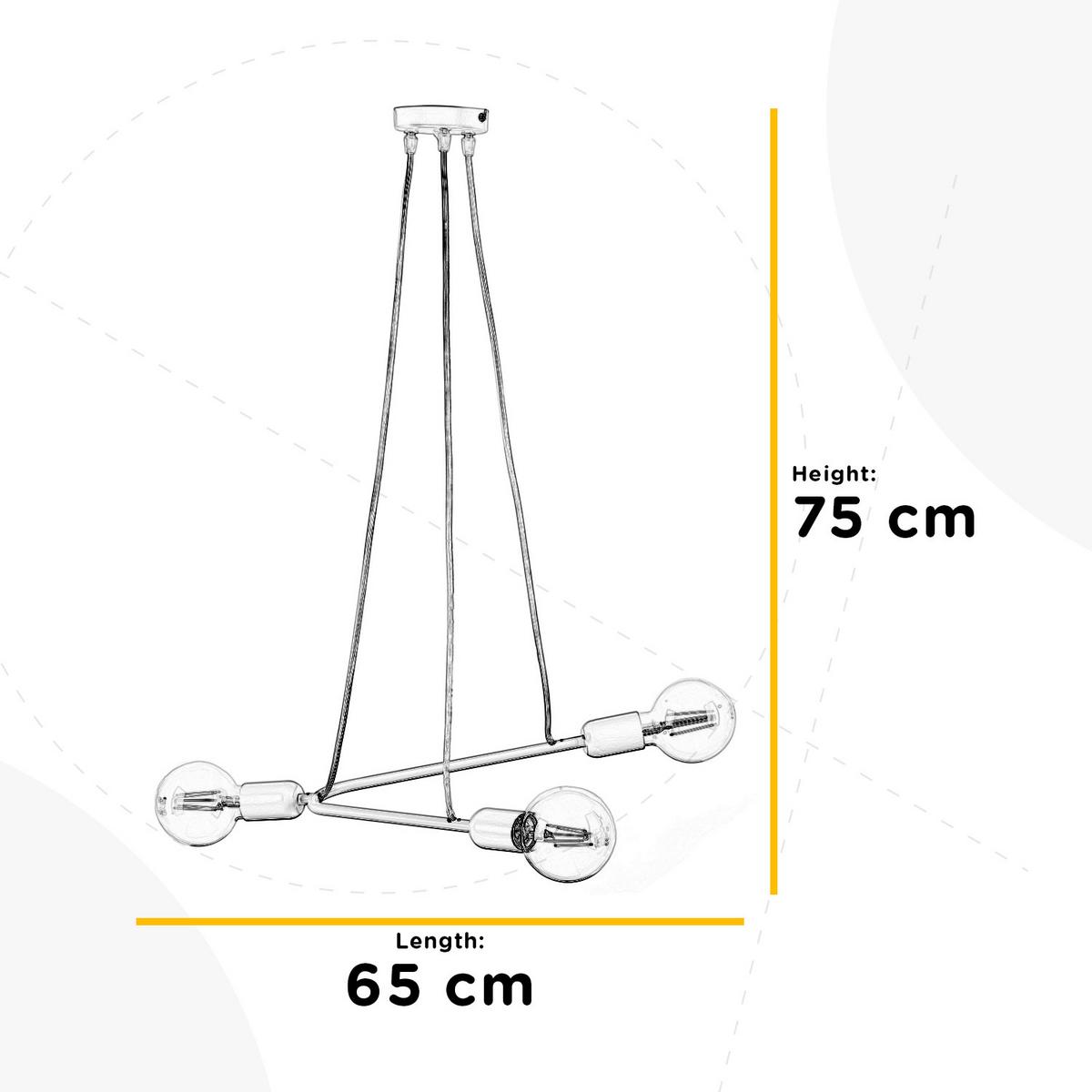 Pendelleuchte Boomerang argento Silber max. 22 Watt - Silberfarben, Design, Metall (65/10/75cm)