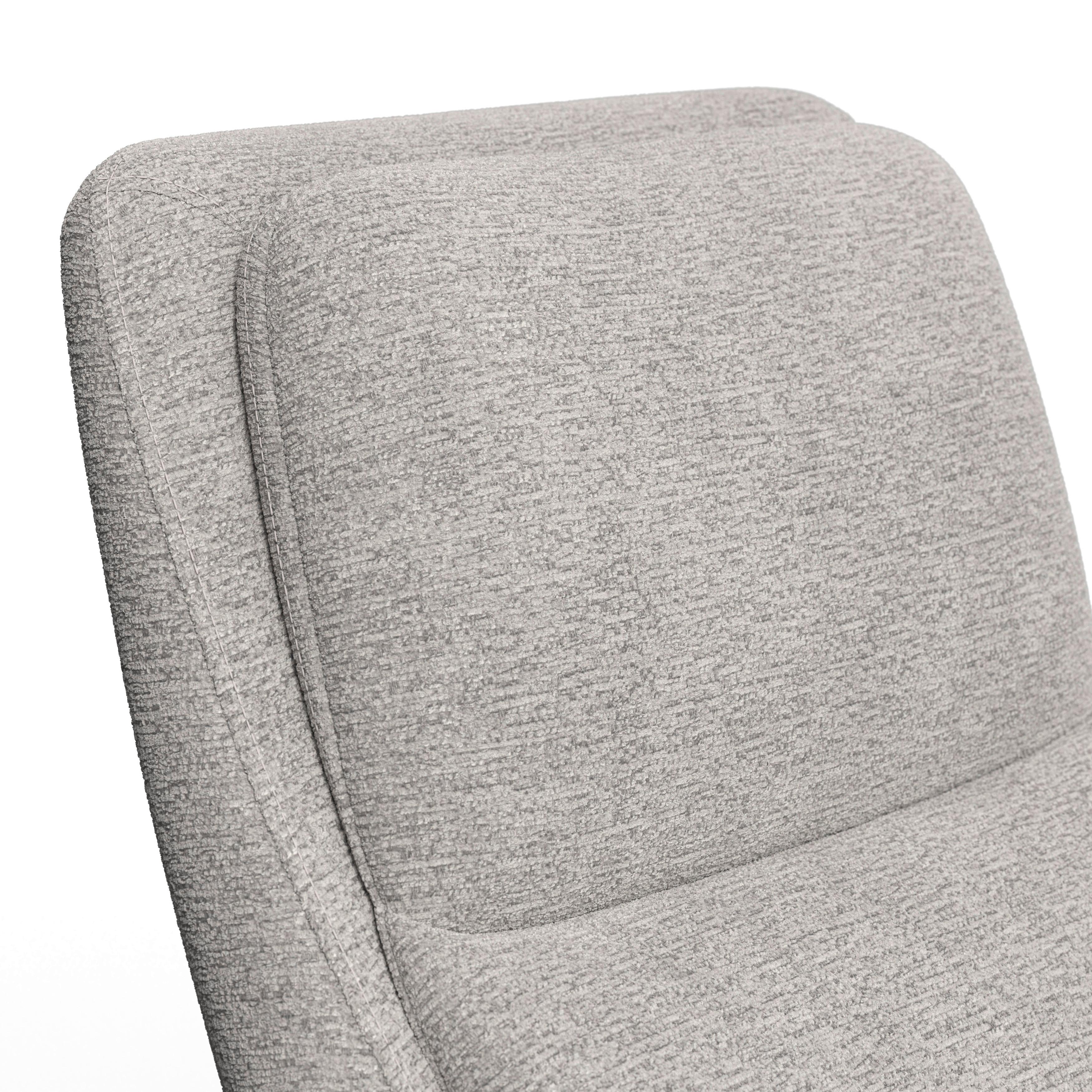 RELAXFÅTÖLJ ALICE - ljusgrå/svart, Modern, metall/trä (76/110/94cm) - Bessagi Home