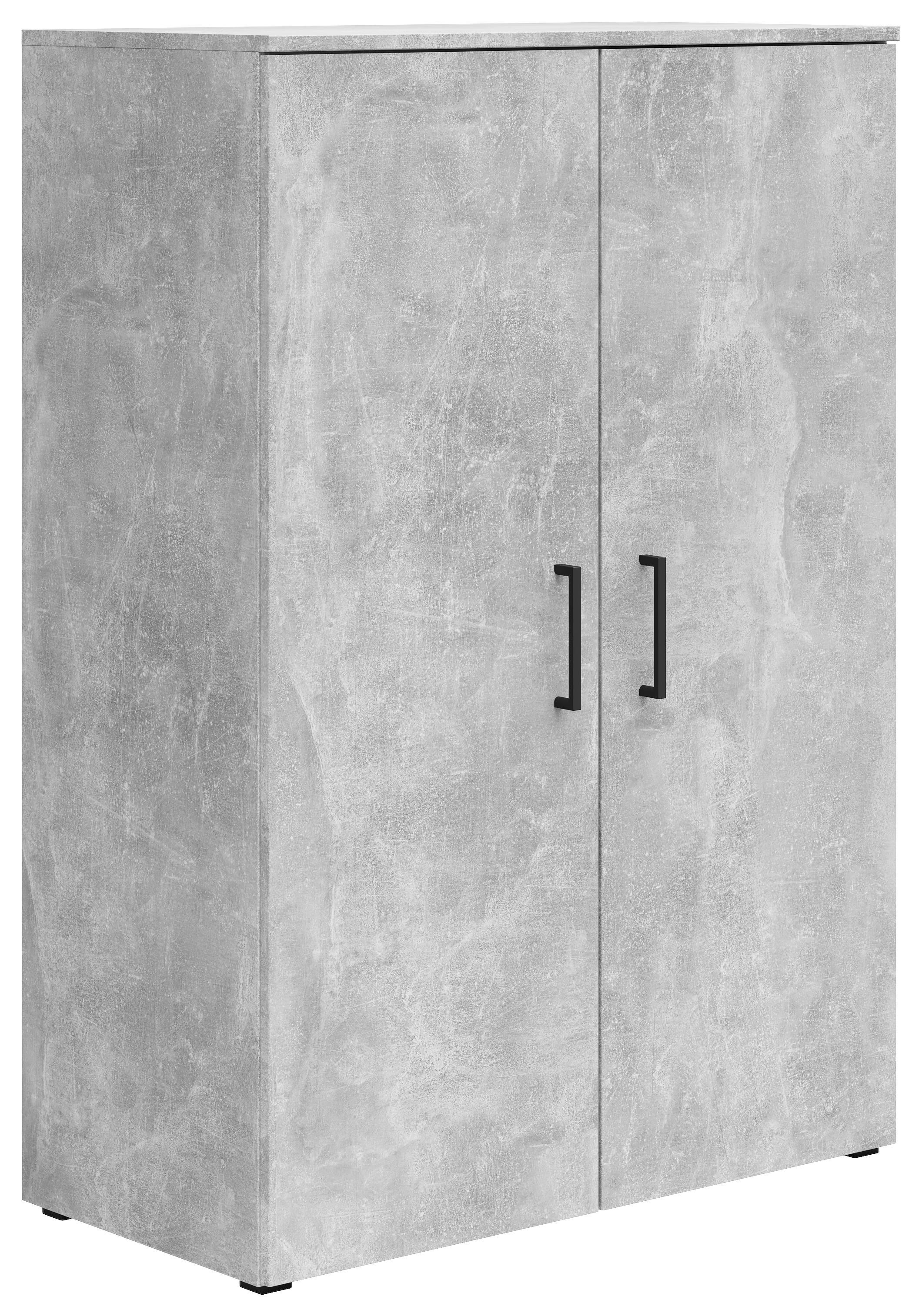 Kommode Multistauraum Grau - Anthrazit/Schwarz, MODERN, Holzwerkstoff/Kunststoff (80/115/40cm) - Mömax