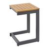 TUINBANK LOAN - Antraciet/Donkergrijs, Modern, Hout/Textiel (210/84/78cm) - Bessagi Garden