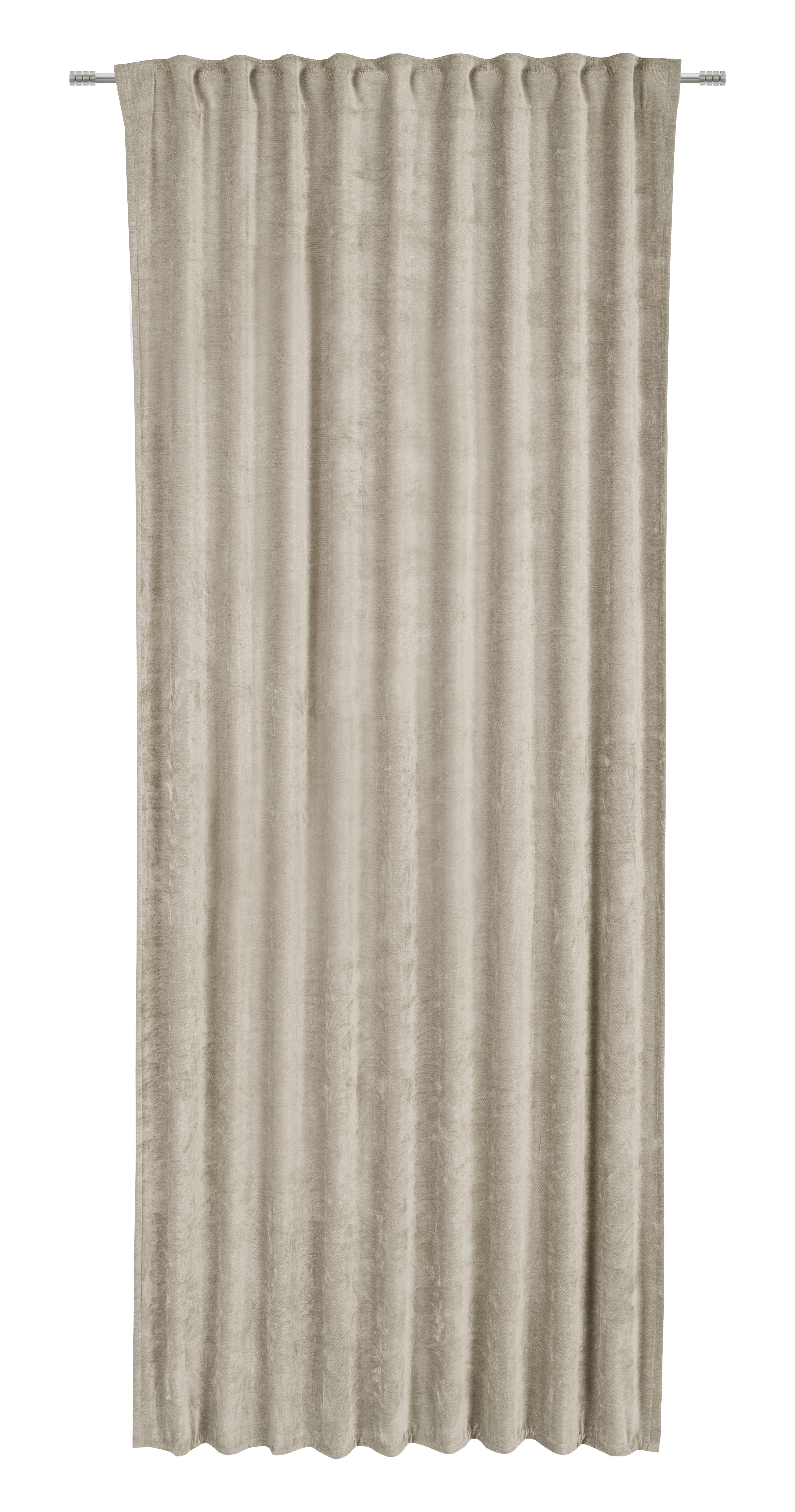 Končana Zavesa Casper - peščene barve, Konvencionalno, tekstil (140/245cm) - Mömax