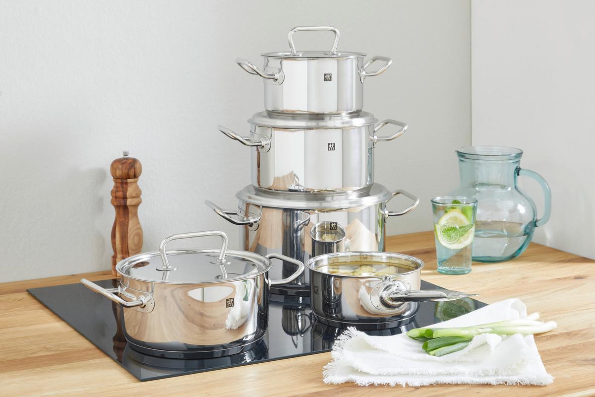 ZESTAW GARNKÓW 1006261/ 66580-000-0 ZWILLING - kolor srebrny/kolor stalowy, Basics, metal - Zwilling