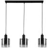 HÄNGLAMPA CHRISTIANO - svart, Modern, metall/glas (80/15/120cm) - Premium Living