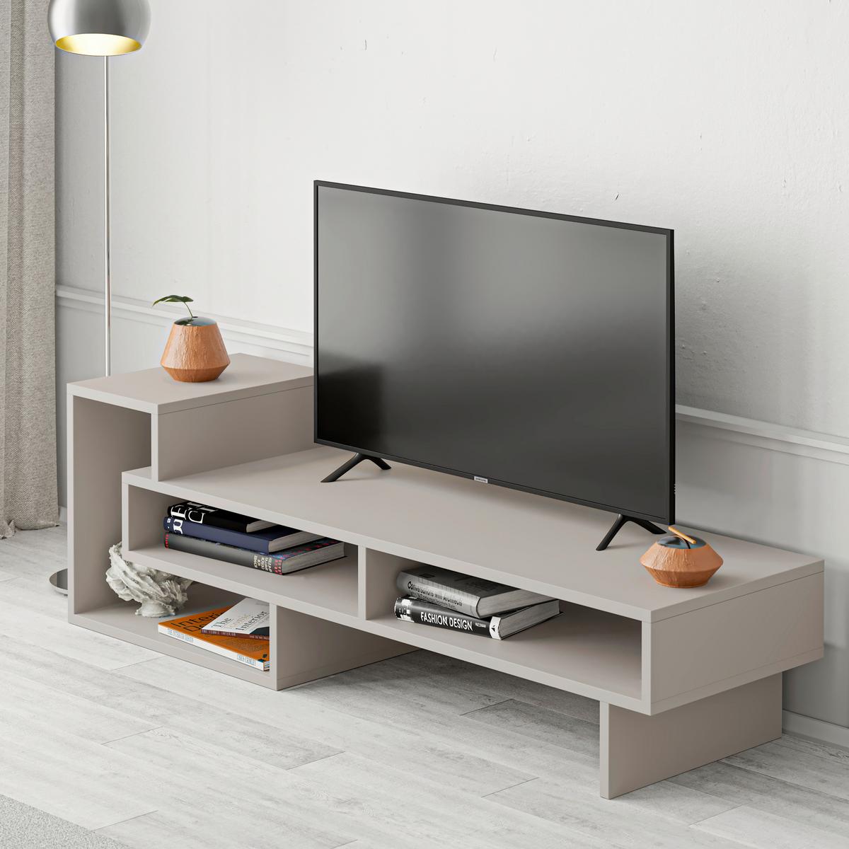 Tv Element Tetra, Mocha Rjava - mocha rjava, Design, leseni material (137/40/42cm) - Livetastic