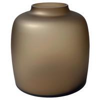 Vase Bartica in Taupe - Taupe, MODERN, Glas (25/25cm) - Vase the World