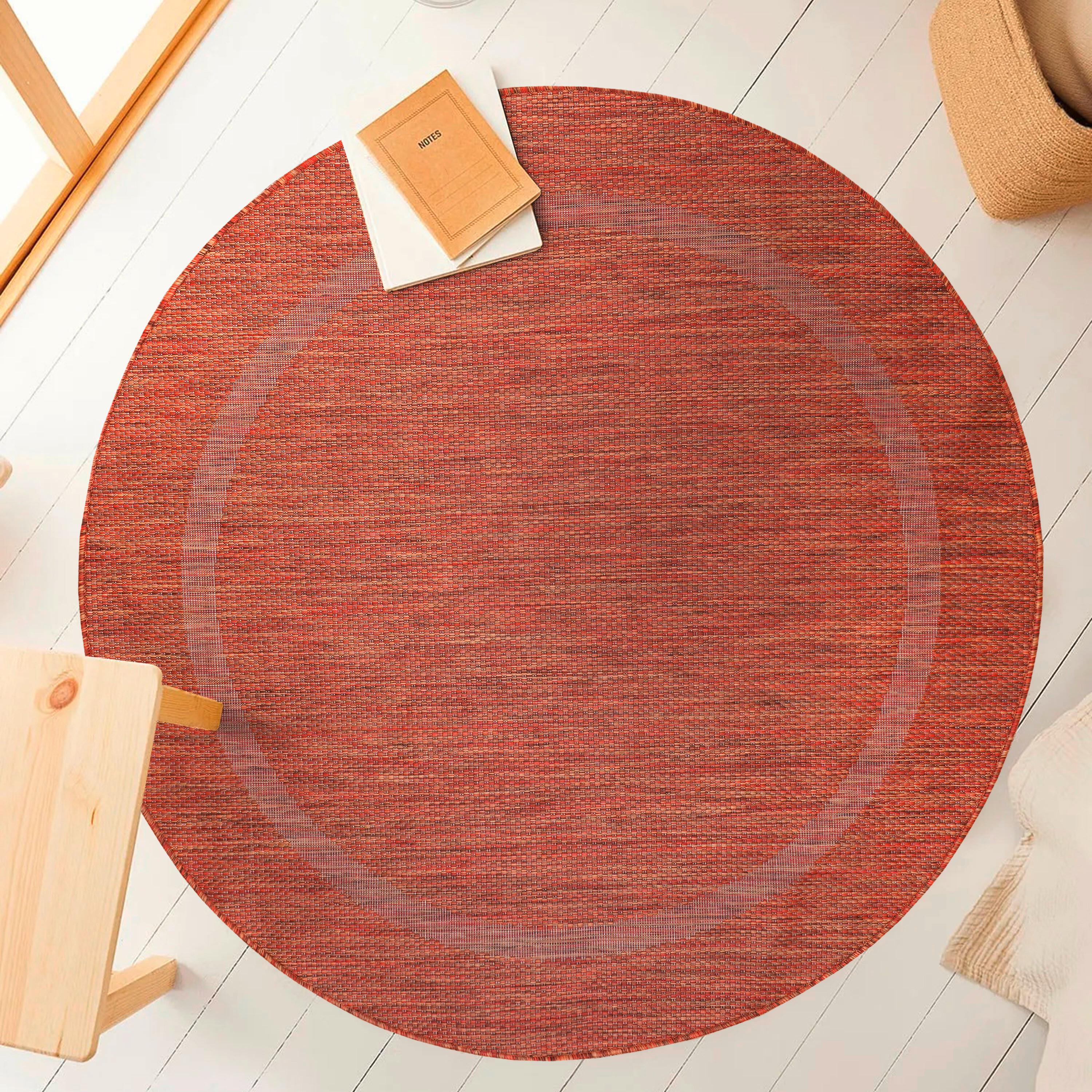 Ravno Tkana Preproga Relax, Barva Bakra, 120cm - barve bakra, Basics, tekstil (120/120cm) - Novel