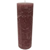 Sveča Ruth - temno roza/siva, Moderno (10/30cm) - Premium Living