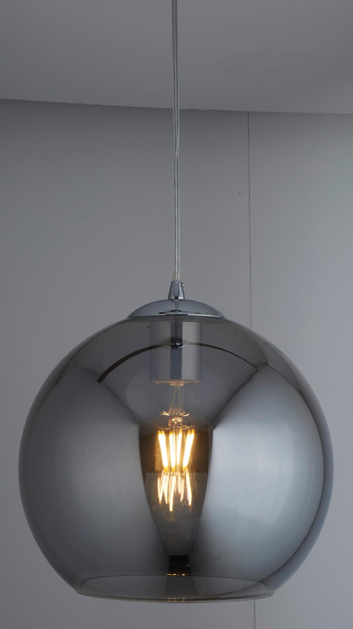 Függőlámpa 1621sm Balls - krómszínű, Trend, üveg/fém (25/120cm) - Searchlight