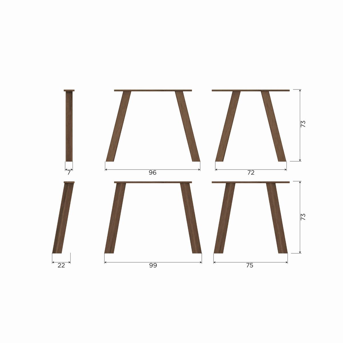 Esstisch Jouw Unieke Kaschmir - Kaschmir, Design, Holz (180/100/74cm) - Livetastic