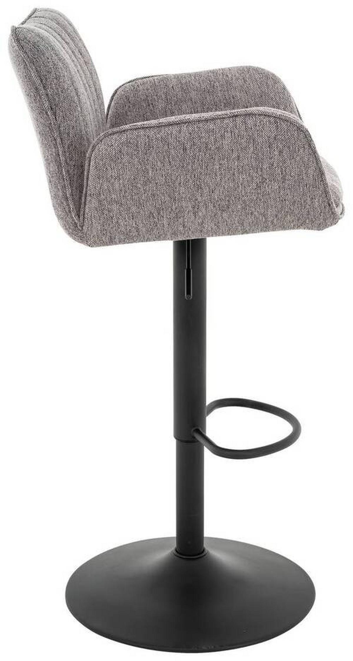 Barska Stolica Oslo - siva/crna, Moderno, metal/tekstil (59/111/53cm) - Modern Living