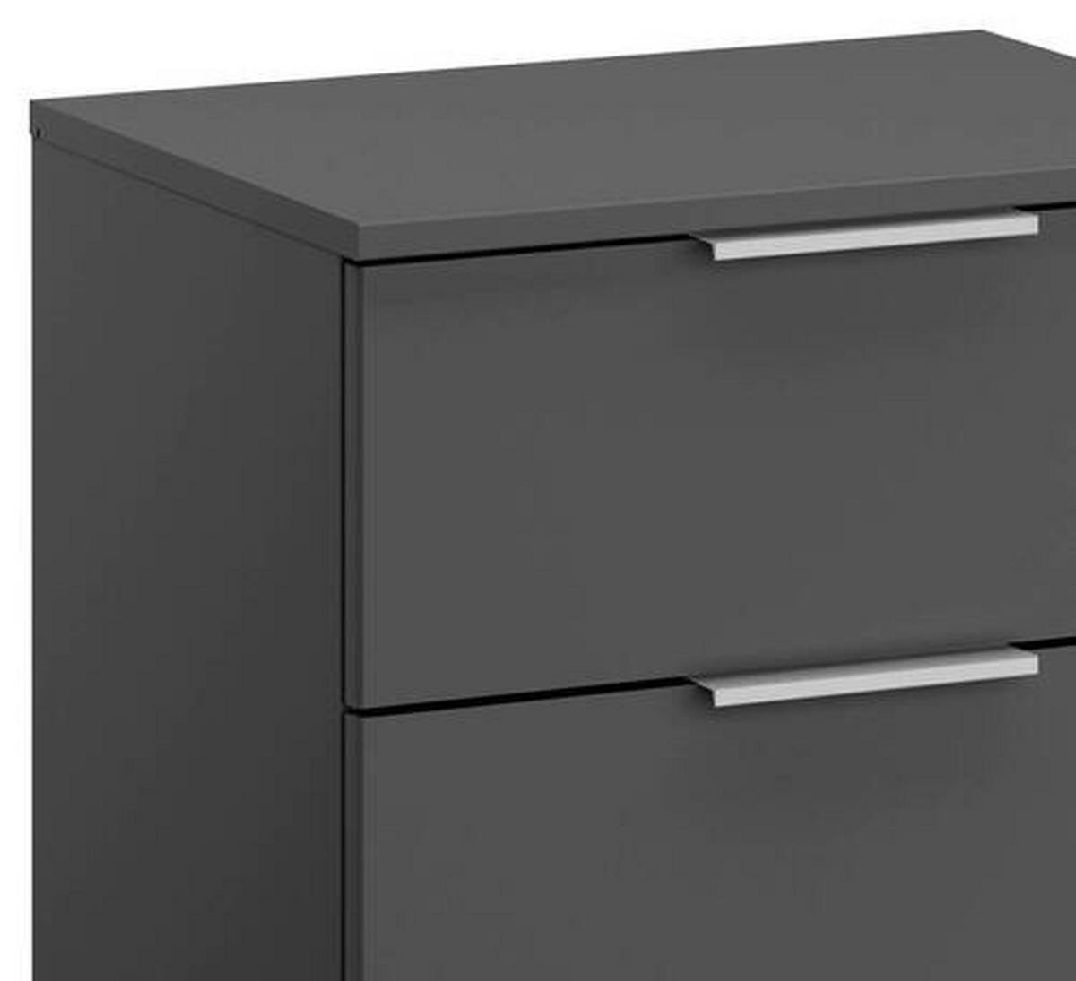 NOPTIERA ALABAMA - gri, Modern, material pe bază de lemn (47/62/42cm) - Modern Living
