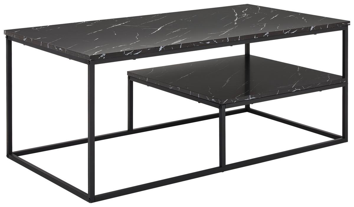 STOLIK KAWOWY GIZA - antracytowy/czarny, Design, materiał drewnopochodny/metal (110/60/45cm) - MID.YOU