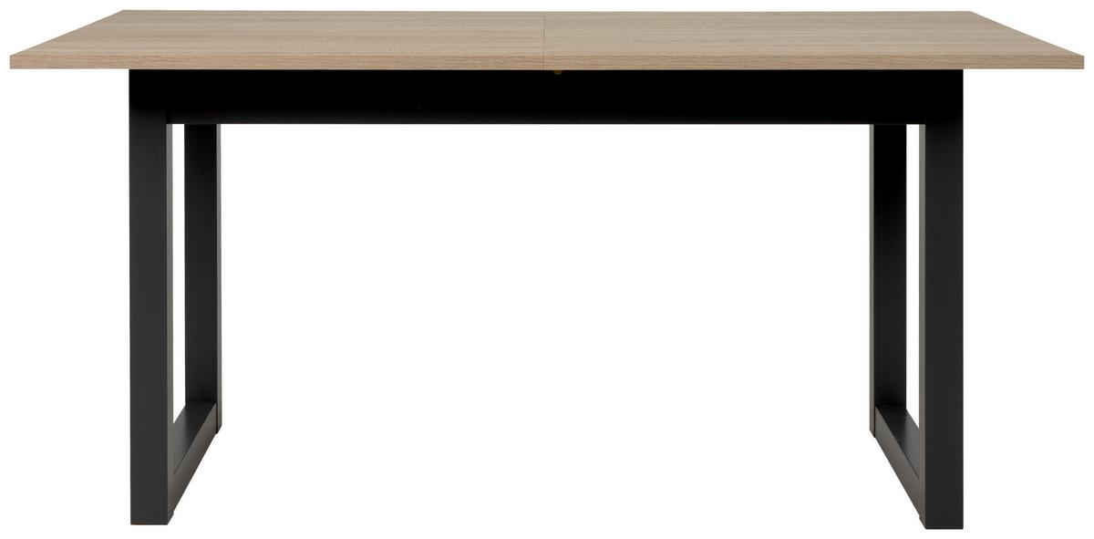 STÓŁ DO JADALNI DENVER - antracytowy/kolor dębu sonoma, Natur, materiał drewnopochodny (160/90/75cm) - MID.YOU