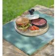 Hamburgerpresse Till in Schwarz/Weiß - Schwarz/Weiß, Kunststoff (11,5/7cm)