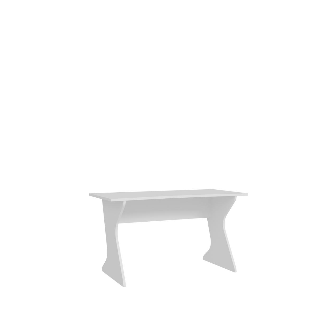 Schreibtisch Utapau in Weiß - Weiß, MODERN, Holzwerkstoff (140/76,2/65cm) - Mömax