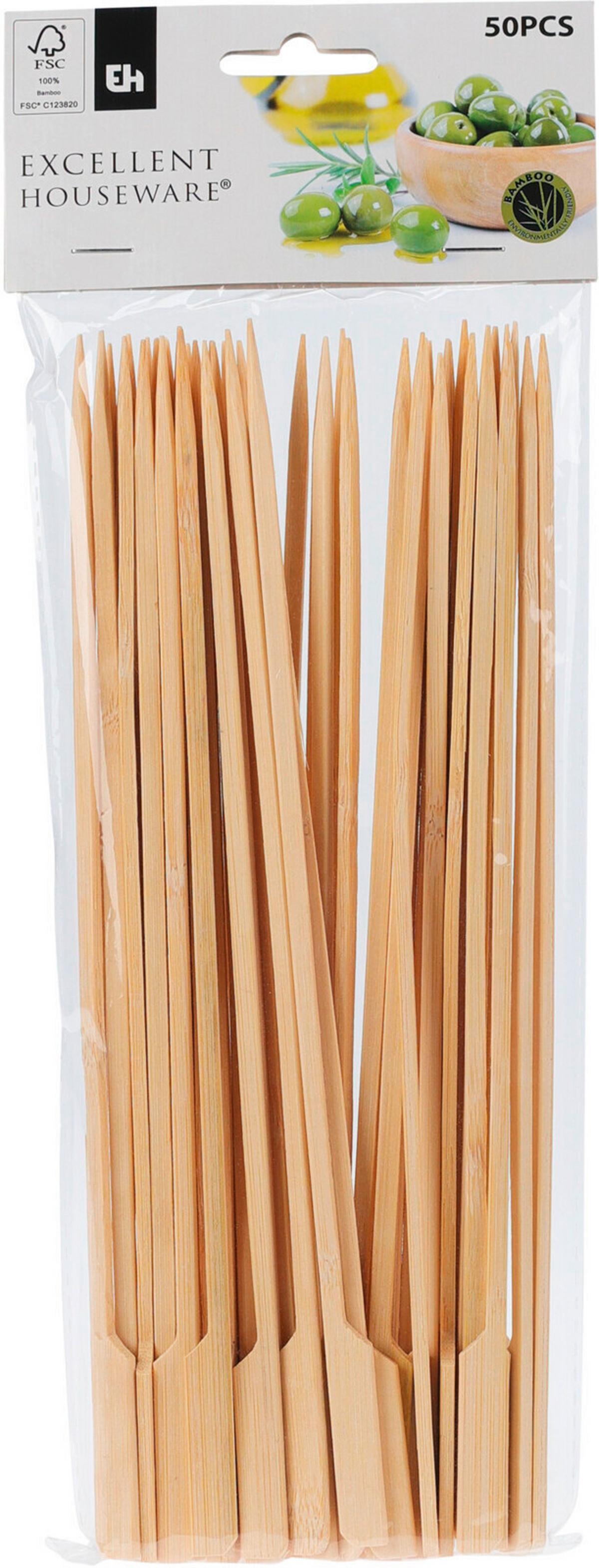 Fogpiszkálókészlet 50db/csomag Excellent - natúr, fa (25cm)