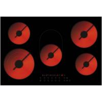 Glaskeramikkochfeld EB-C5-3KBTCF Schwarz - Schwarz, Basics, Glas (77/5/52cm) - PKM