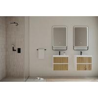 Element S Umivaonikom Portofino - hrast Artisan/bijela visoki sjaj, Moderno, drvni materijal/prirodni materijali (60/51/40cm)