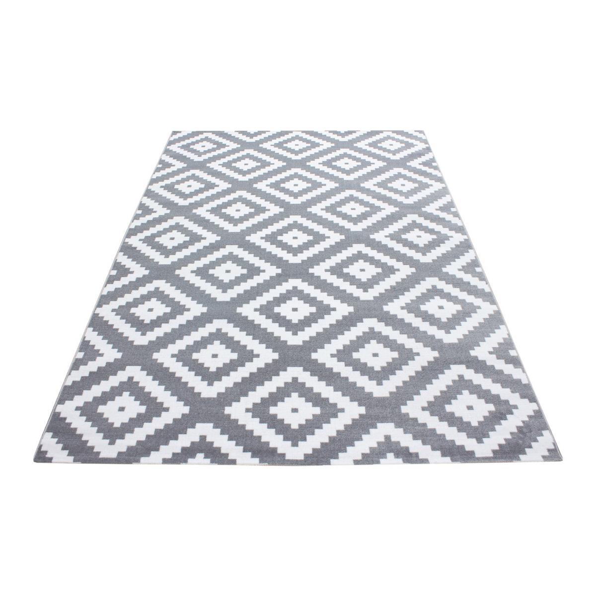 Webteppich Plus Grey Grau ca. 120x170cm - Grau, KONVENTIONELL, Textil (120/170cm) - Novel