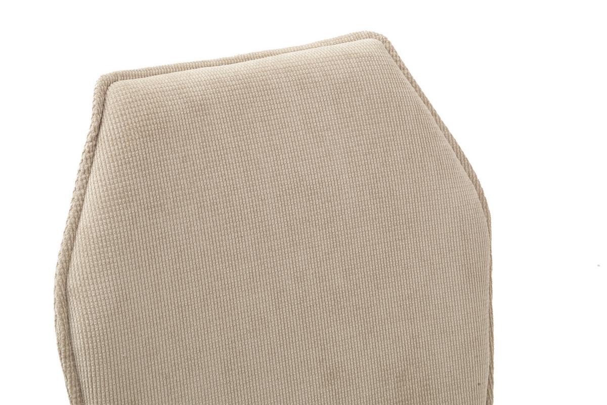 KRZESŁO LARDOS - beżowy/kolor dębowy, Design, drewno/tkanina (49/87/63cm) - Livetastic