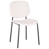 Stuhl Ira in Beige - Beige/Schwarz, MODERN, Holz/Textil (47/83/53cm) - Mömax