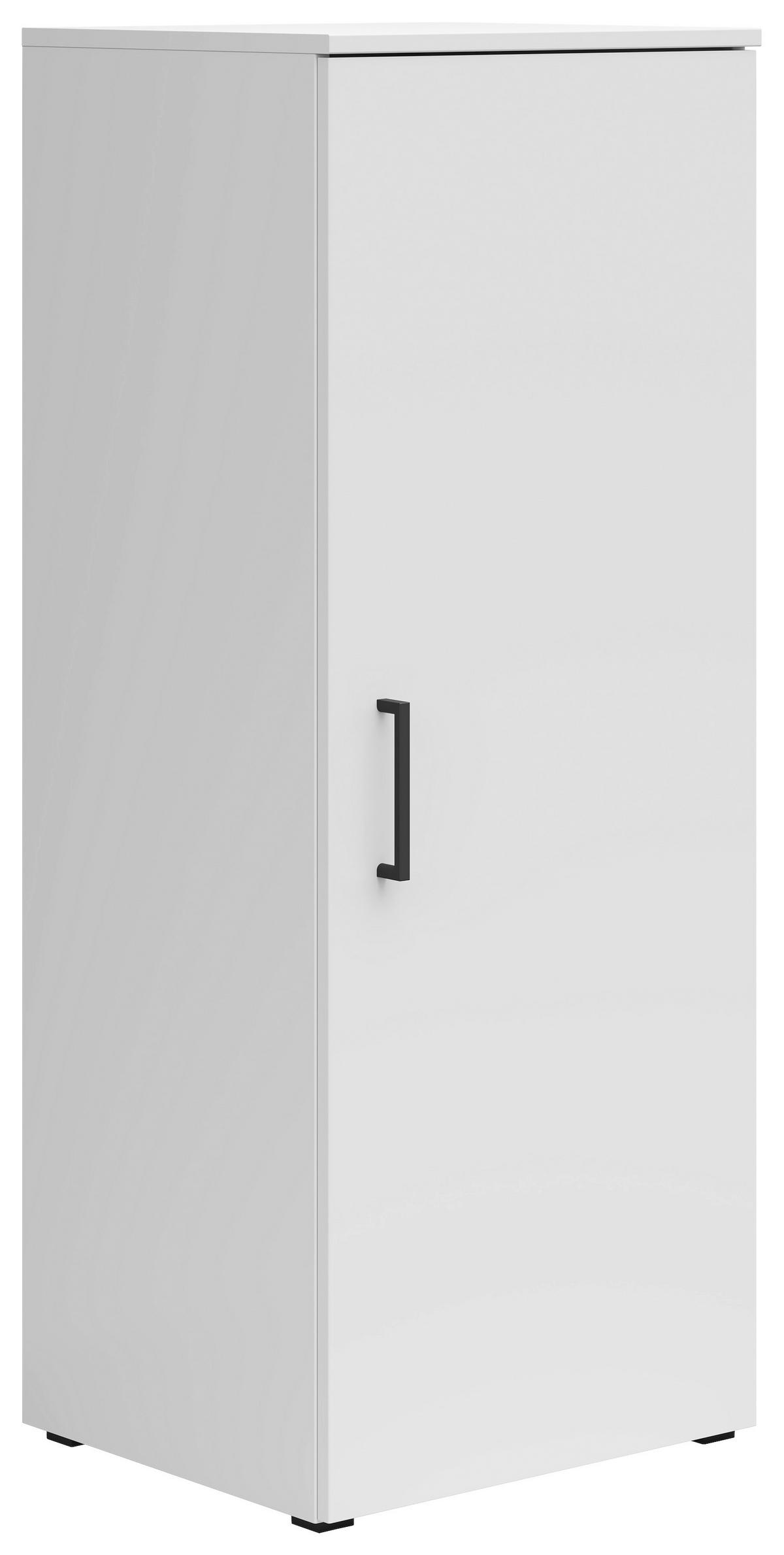 Komoda Multi - bijela/crna, Moderno, drvni materijal/plastika (45/115/40cm) - Modern Living