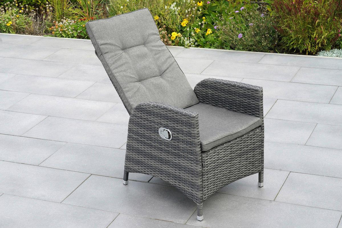 Vrtni Set Bologna, 7-Delni - siva, Moderno, kovina/umetna masa - Gardenson