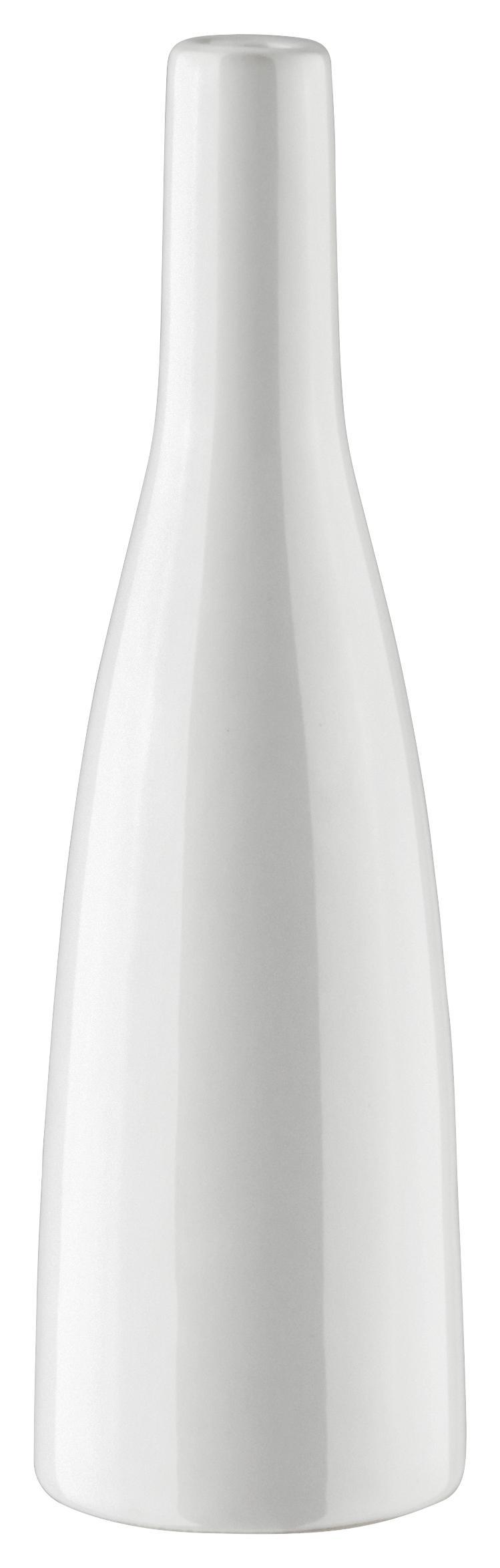 Vase Plancio Weiß - Weiß, MODERN, Keramik (20.5cm) - Mömax modern living