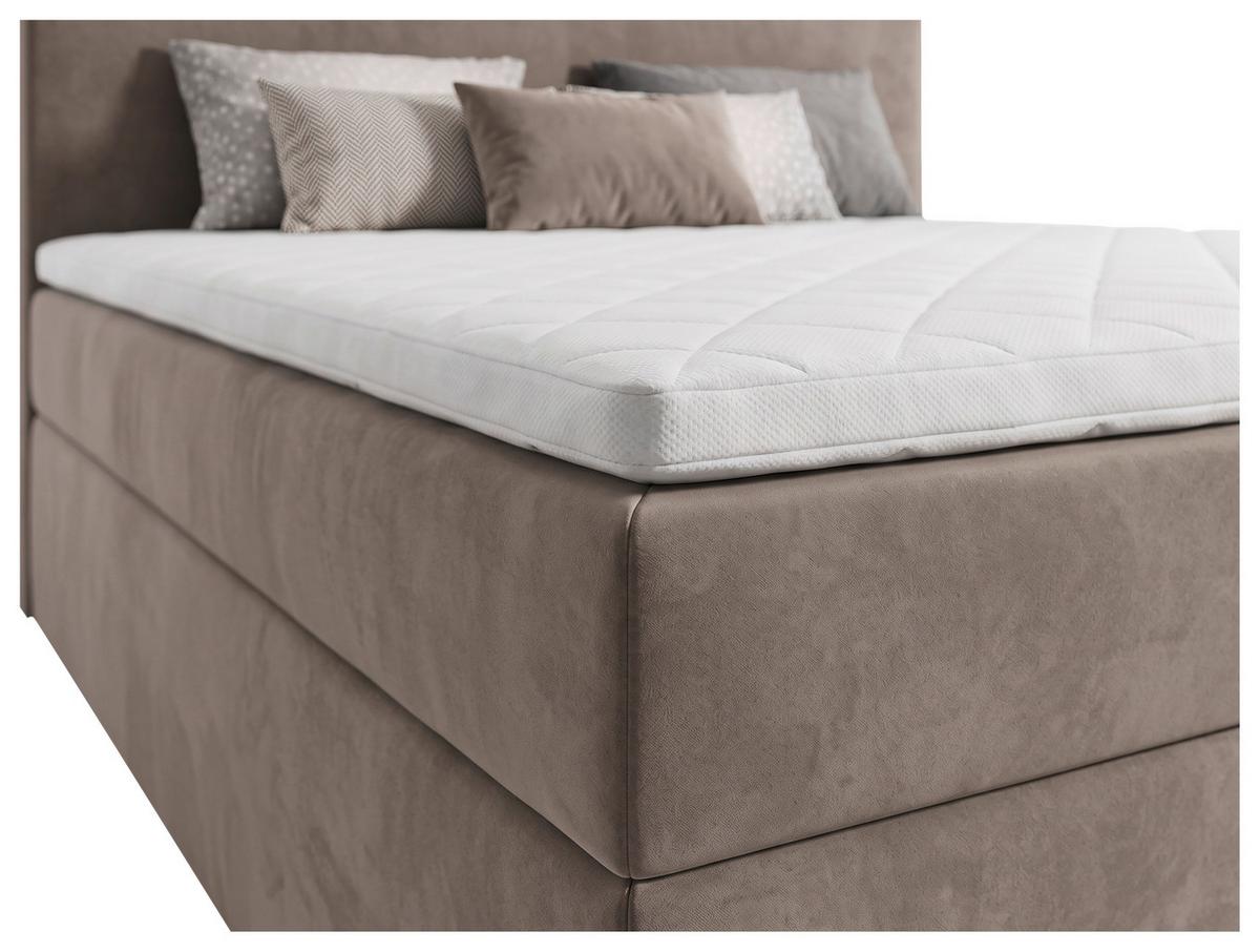 Boxbett Jupiter Plus Beige ca. 140x200cm - Beige/Schwarz, KONVENTIONELL, Holz/Kunststoff (140/200cm) - Based