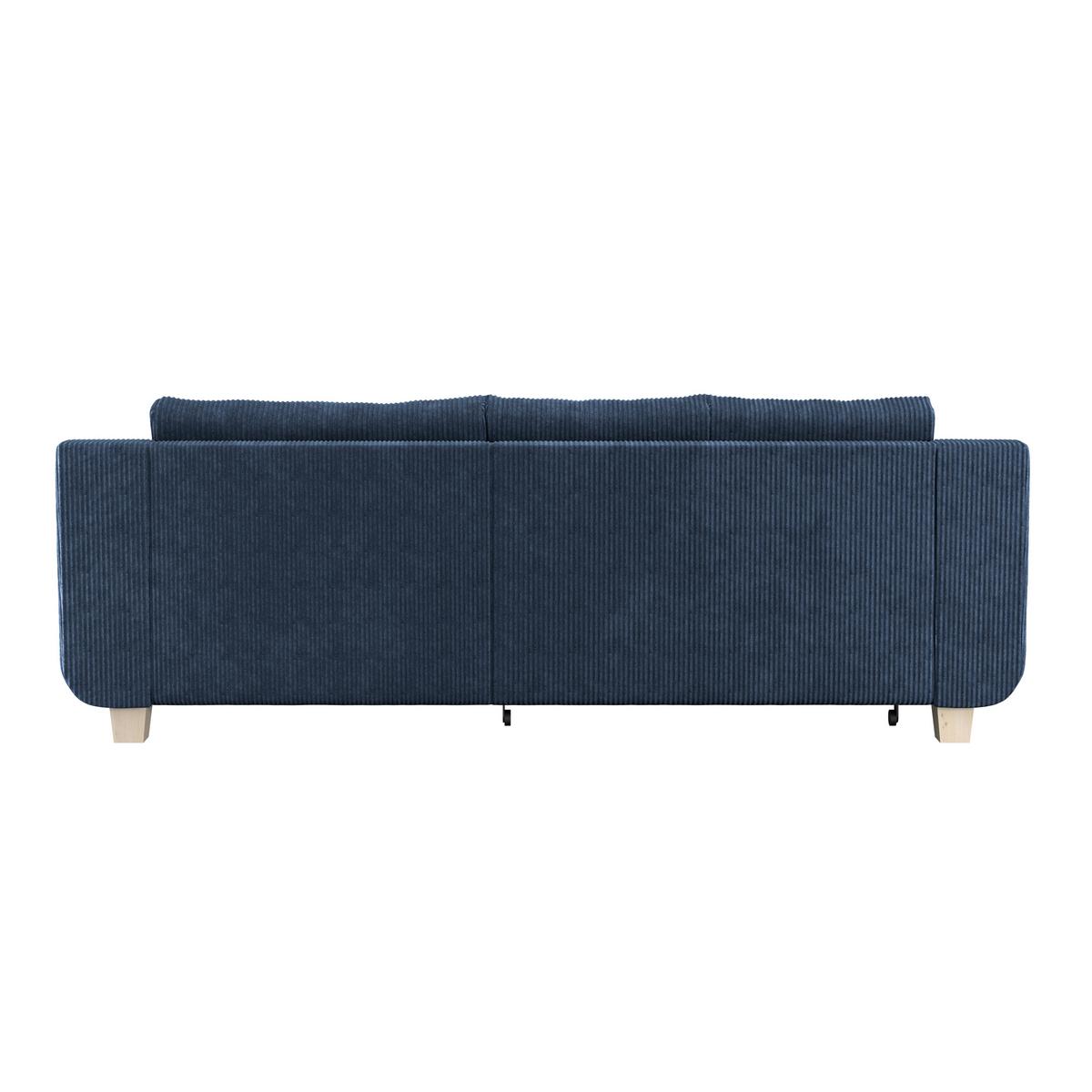 Colţar ALEX - albastru închis, Modern, textil (246/88cm) - Modern Living