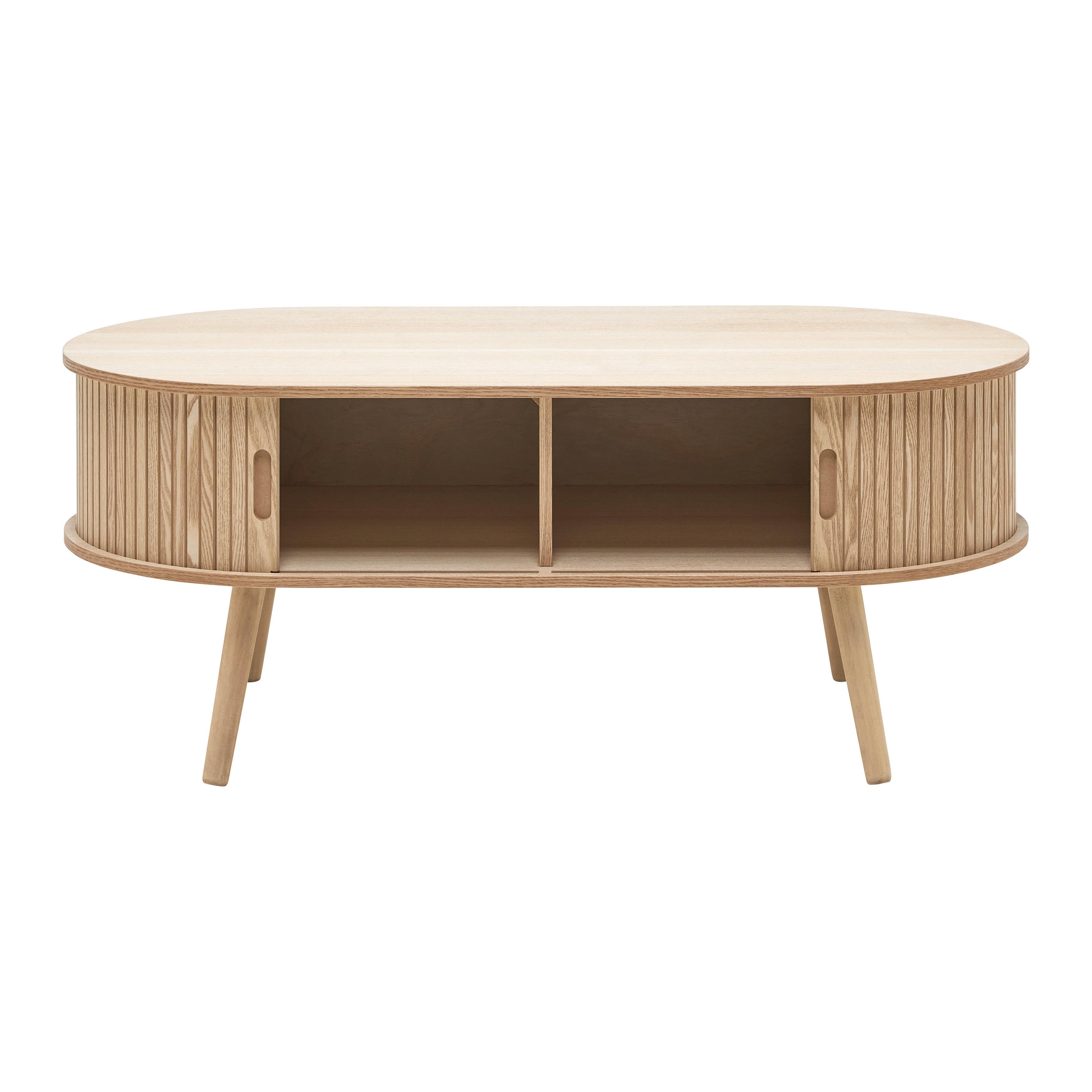 SOFFBORD SKANDY II - naturfärgad, Klassisk, trämaterial/trä (100/50/40cm) - Premium Living
