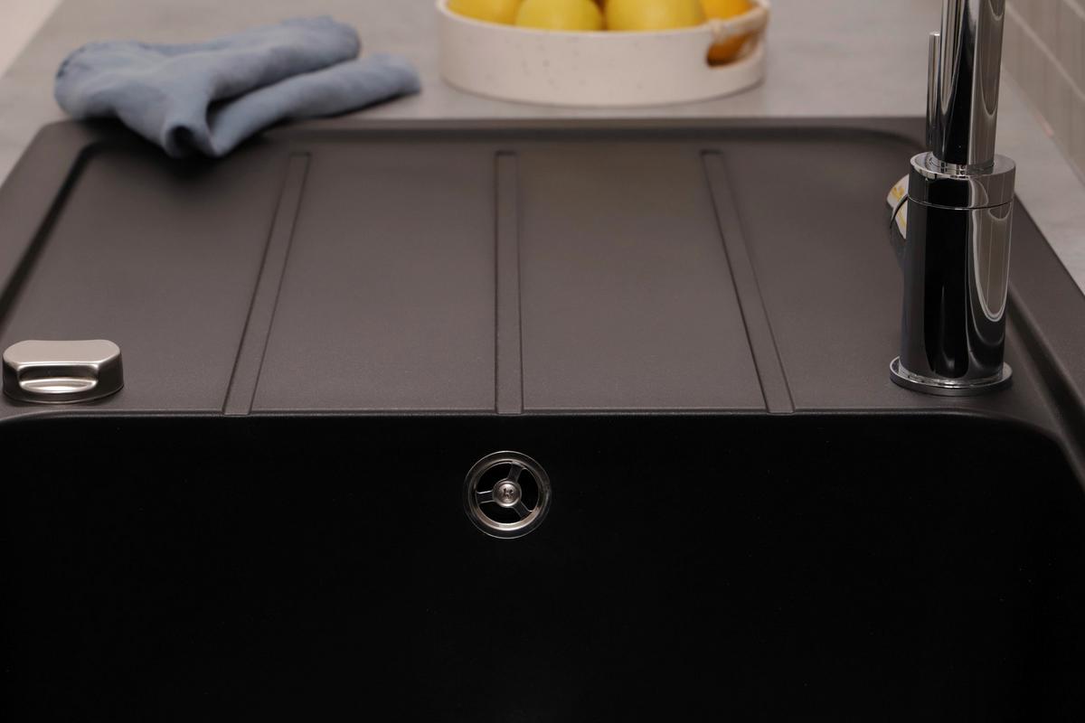 Pomivalno Korito Austin, 100x50cm - črna, Design, kamen (100/20/50cm) - Respekta