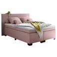 Boxspringbett in Rosa ca. 140x200 cm inkl. Topper - Schwarz/Rosa, Basics, Holzwerkstoff/Kunststoff (140/200cm) - Livetastic Boxspringbett in Rosa ca. 140x200 cm inkl. Topper - Schwarz/Rosa, Basics, Holzwerkstoff/Kunststoff (140/200cm) - Livetastic