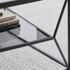 SOFFBORD ANGEL - grå/svart, Modern, metall/glas (70/38/70cm) - Premium Living