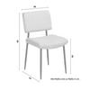 STOL ELIA - grå/svart, Modern, metall/trä (56/85/47cm) - Bessagi Home